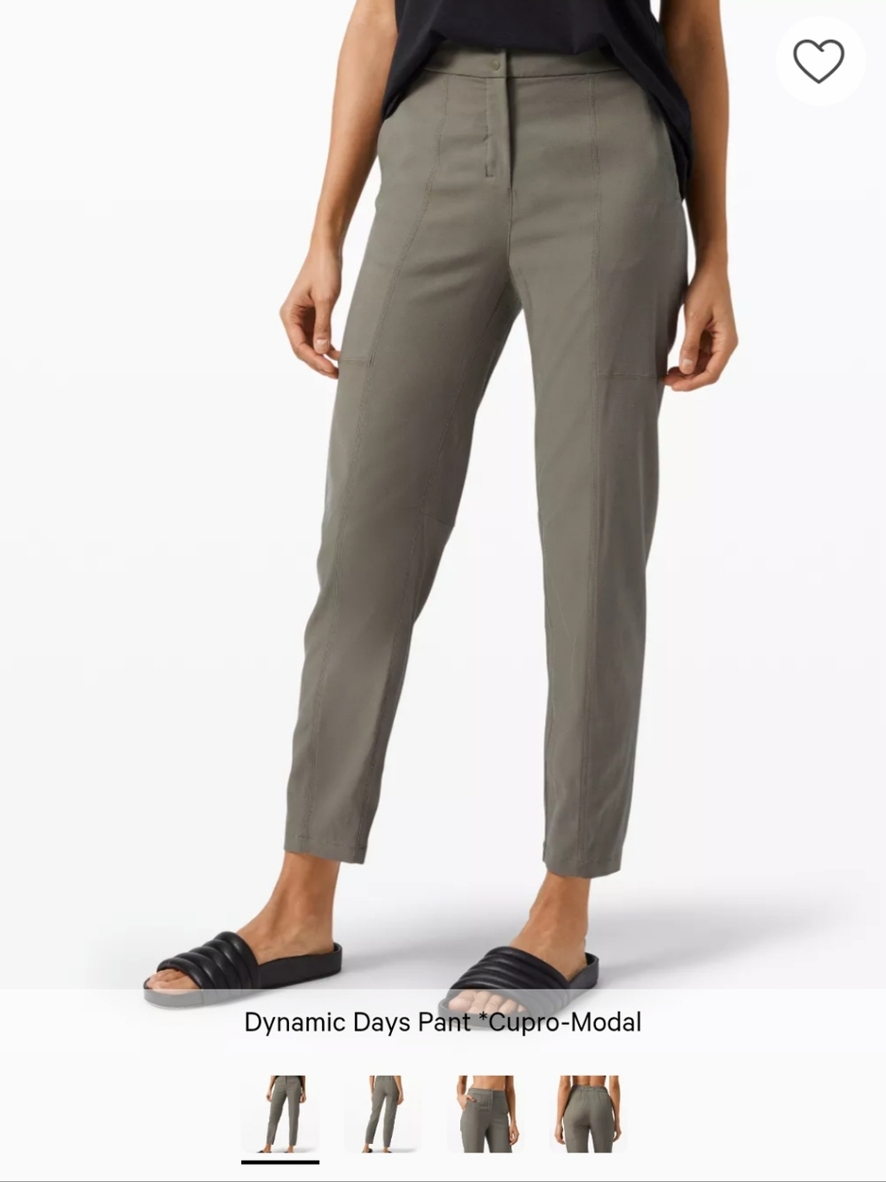Dynamic Days Crop Pant in Olive